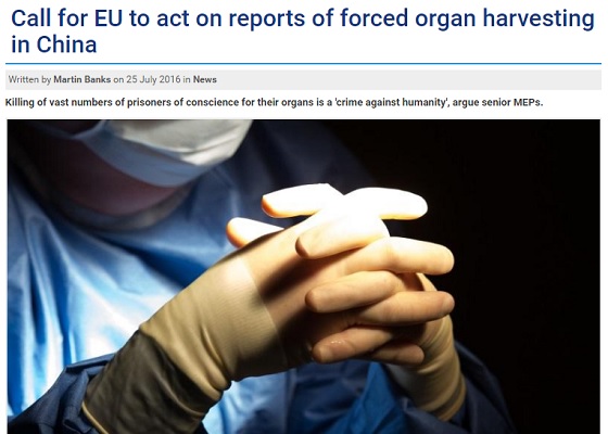 Image for article The Parliament Magazine Reports on Forced Organ Harvesting in China